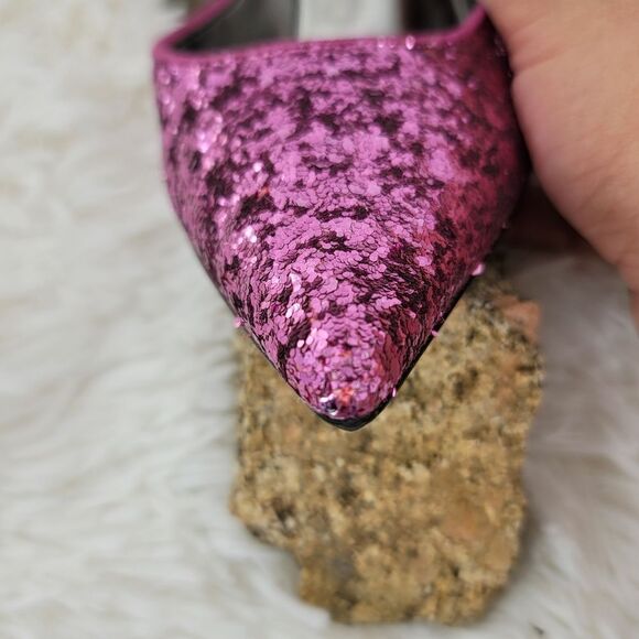 Guess Carrie Lee Barbie pink glitter pumps - Picture 9 of 12